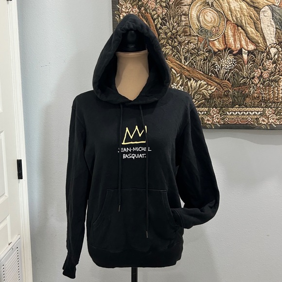 UT Uniqlo Other - Jean-Michel Basquiat Crown Hoodie‎ UT Uniqlo Black NYC Pop Icons Graphic
